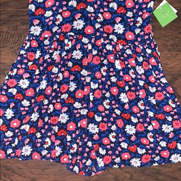 NWT Kate Spade French Navy Floral Romper size M - Picture 2 of 5